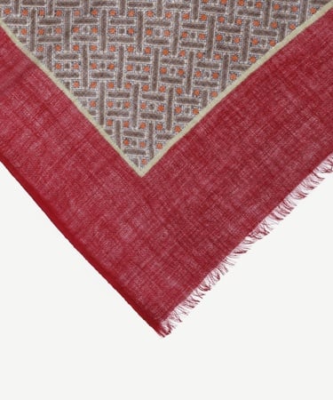  YARGICI Geometrik Desenli Yün Şal