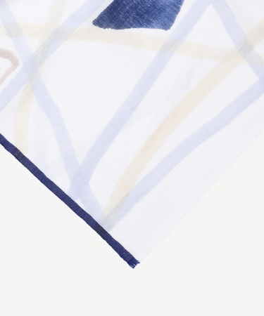  YARGICI El Boyaması Ve Tensel Karışımlı Yün Şal