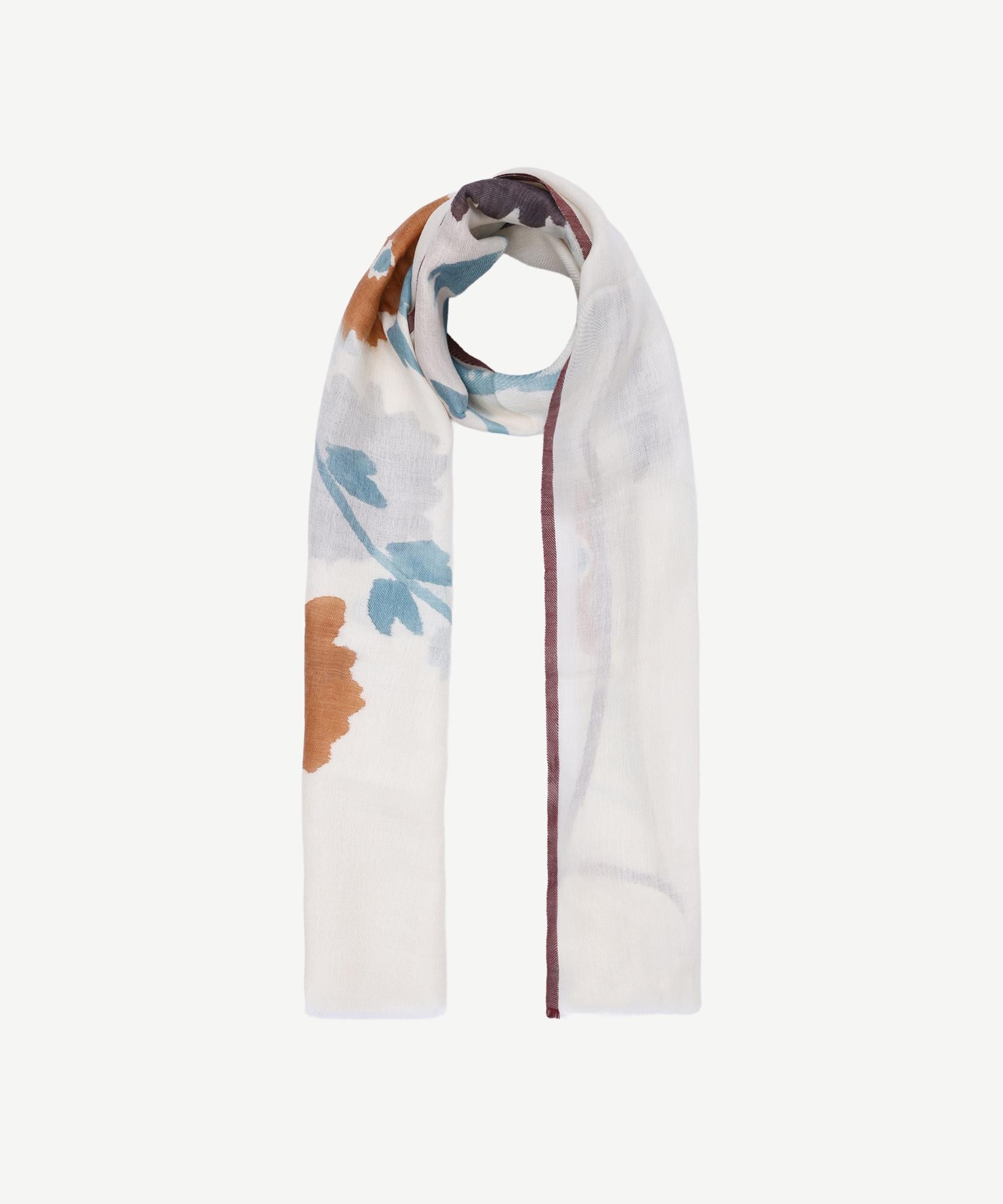  YARGICI El Boyaması Ve Kaşmir Karışımlı Yün Şal