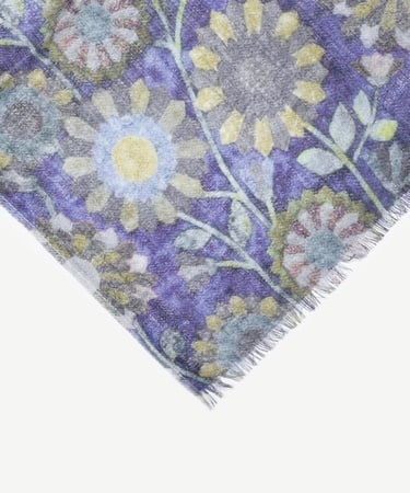  YARGICI Çiçek Desenli Yün Şal