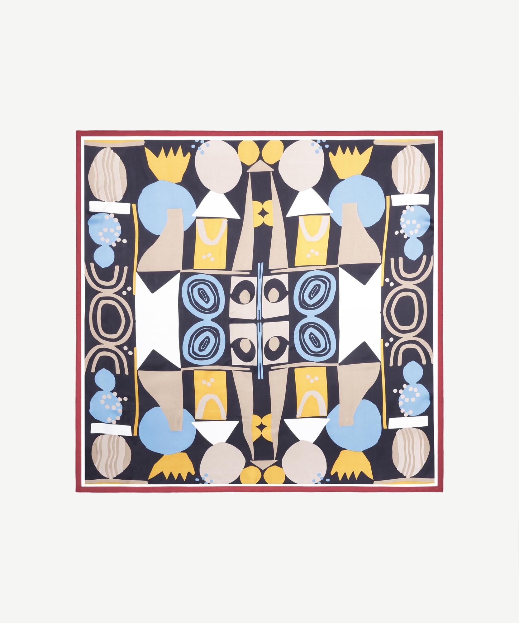  YARGICI Geometrik Desenli Fular