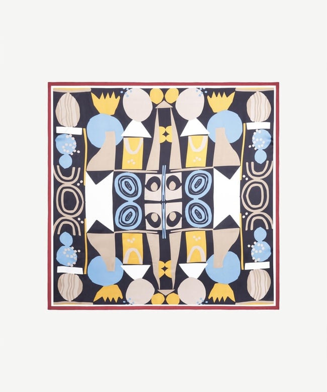  YARGICI Geometrik Desenli Fular