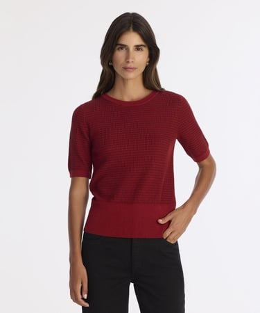  YARGICI Regular Bisiklet Yaka Kısa Kol Kazak