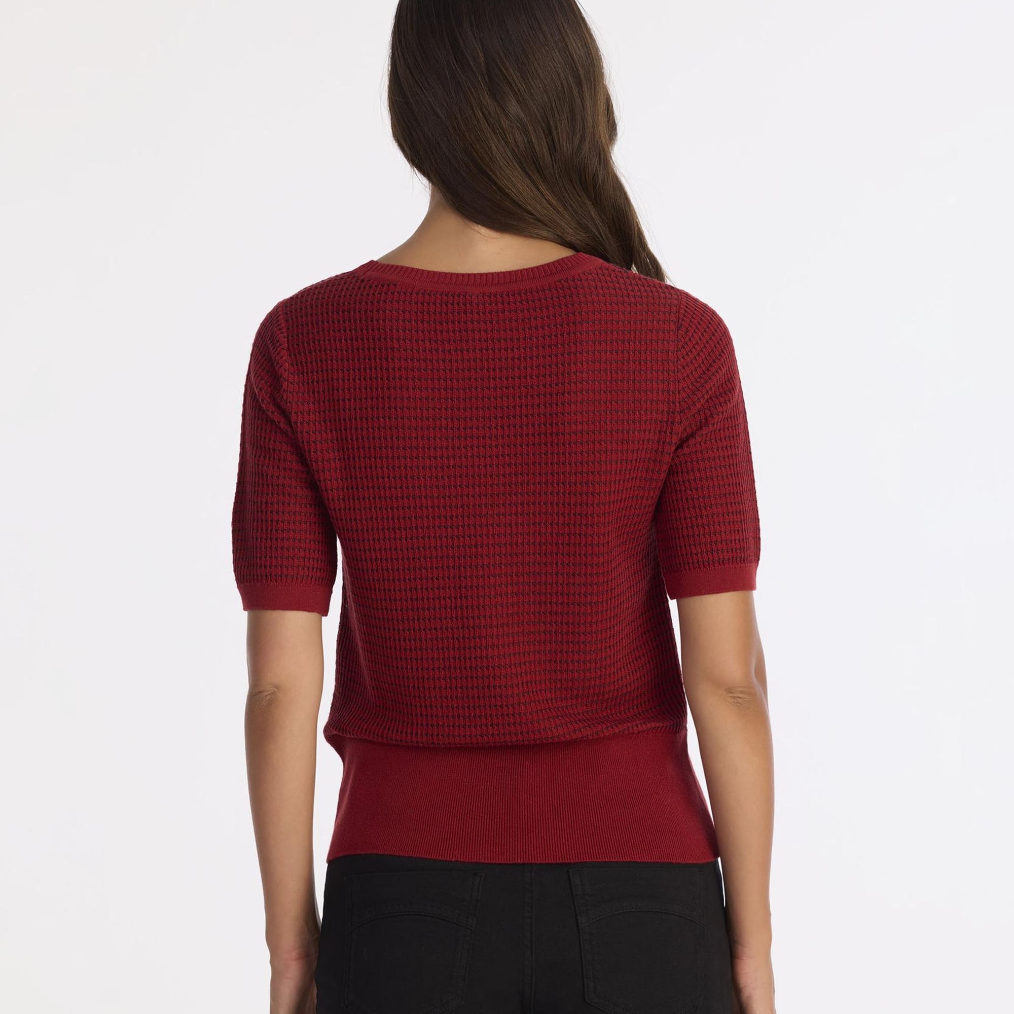 YARGICI Regular Bisiklet Yaka Kısa Kol Kazak