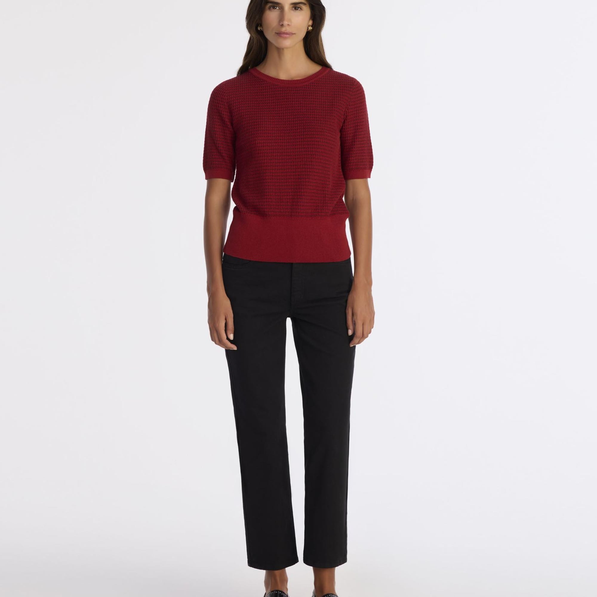 YARGICI Regular Bisiklet Yaka Kısa Kol Kazak