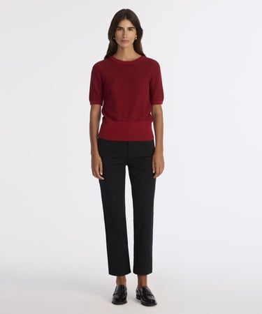  YARGICI Regular Bisiklet Yaka Kısa Kol Kazak