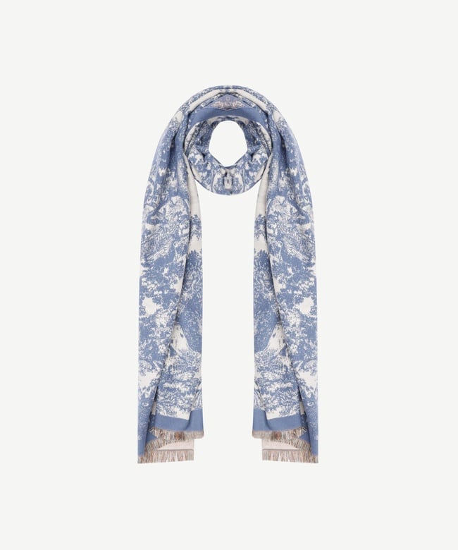  YARGICI Çiçek Desenli Şal