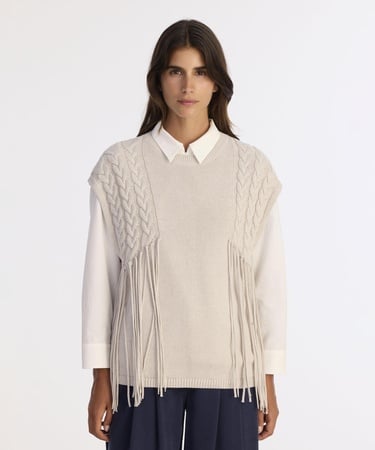  YARGICI Regular Bisiklet Yaka Kolsuz Kazak