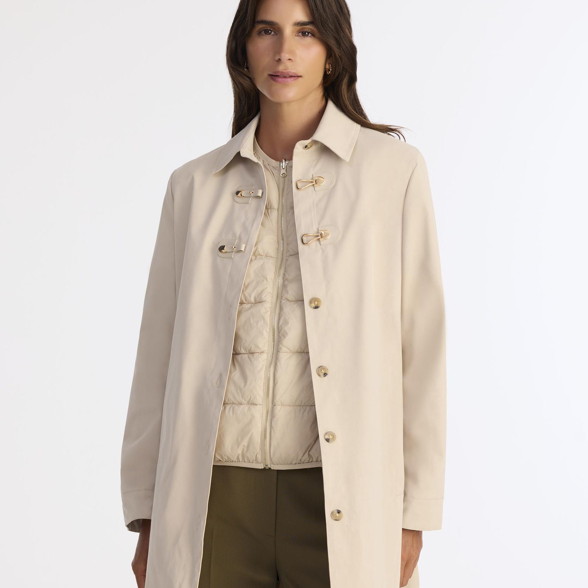 YARGICI Regular Gömlek Yaka Uzun Kol Pardösü