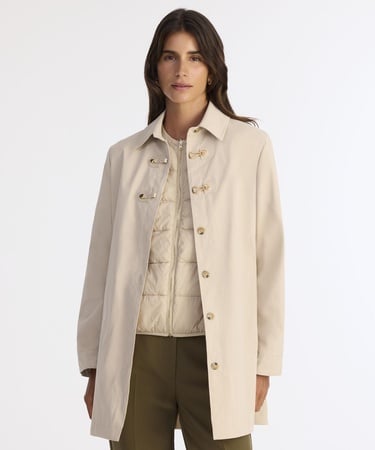  YARGICI Regular Gömlek Yaka Uzun Kol Pardösü