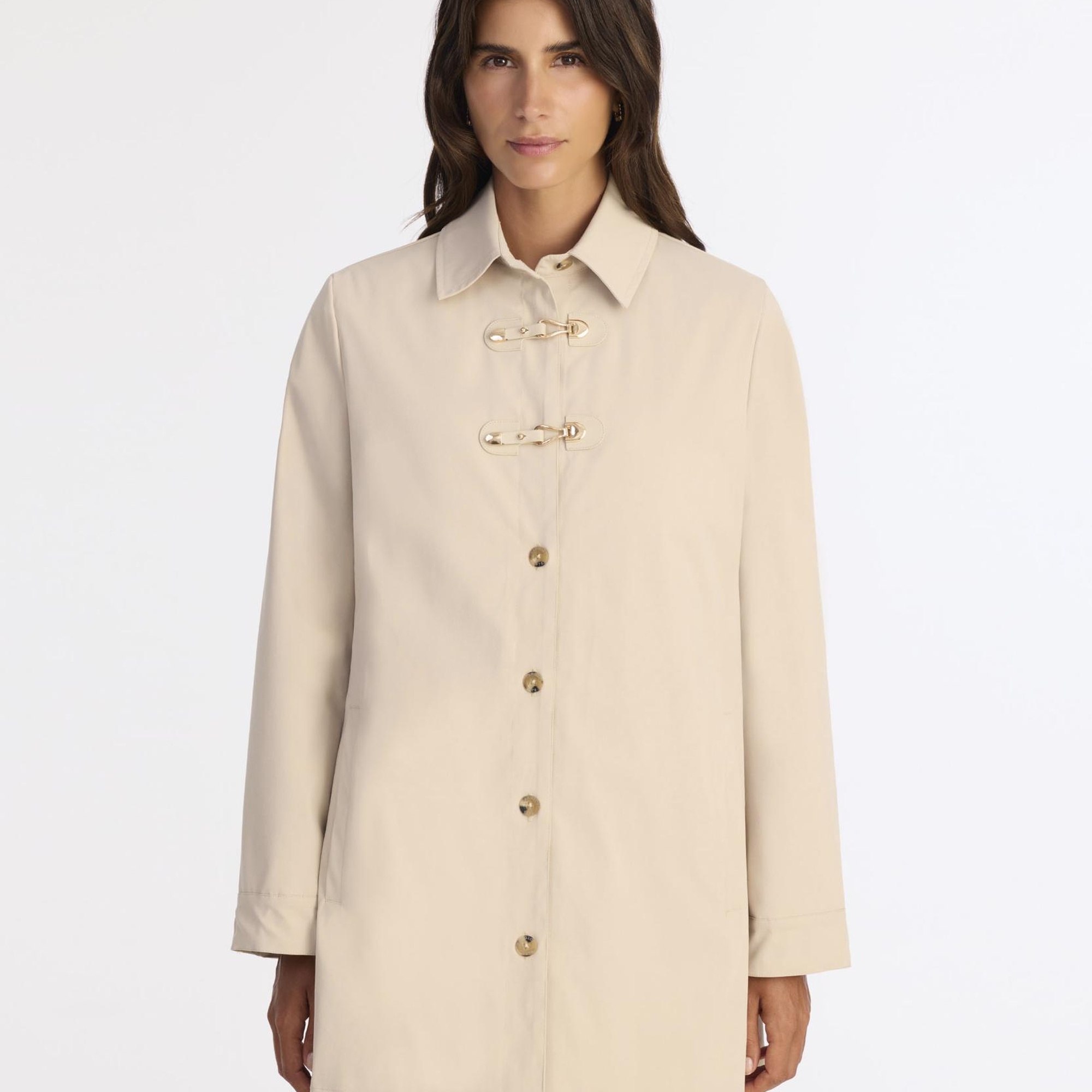 YARGICI Regular Gömlek Yaka Uzun Kol Pardösü