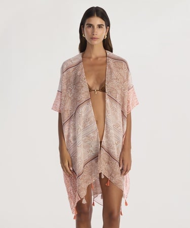  YARGICI Püskül Detayli Beachwear Tunik