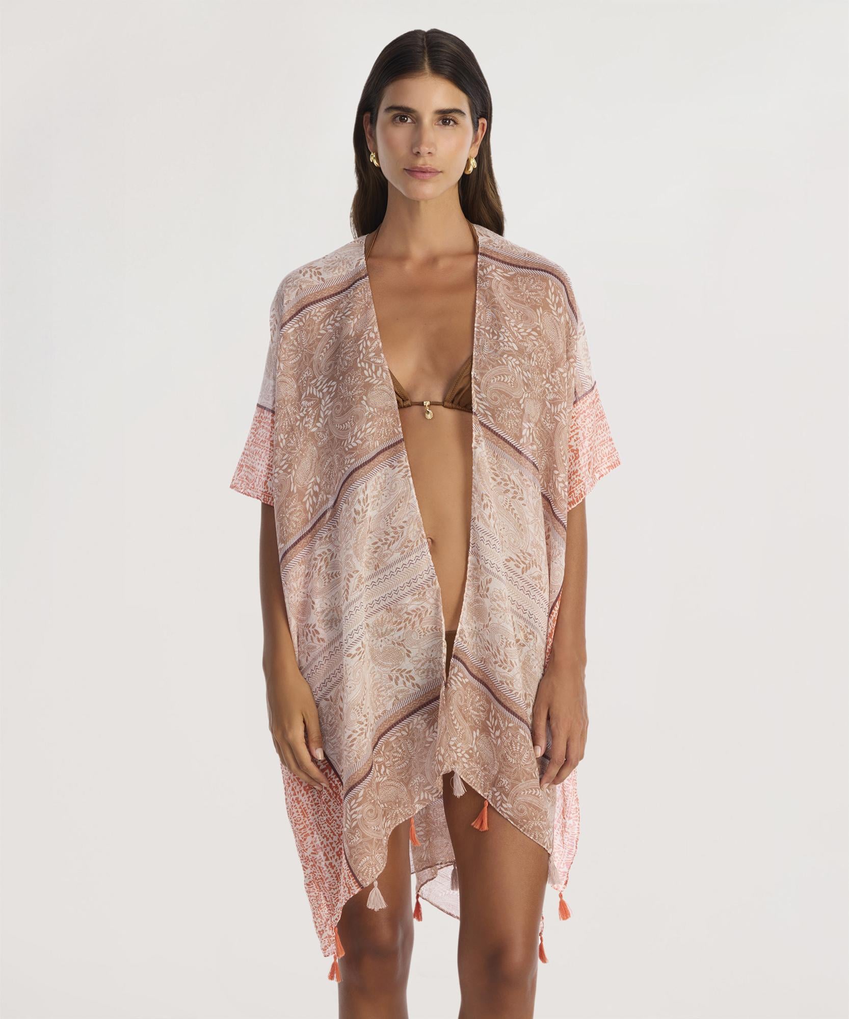  YARGICI Püskül Detayli Beachwear Tunik