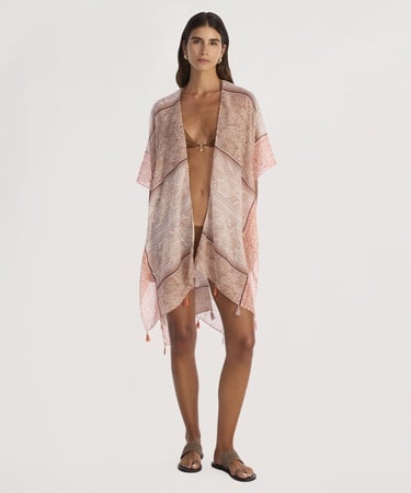  YARGICI Püskül Detayli Beachwear Tunik