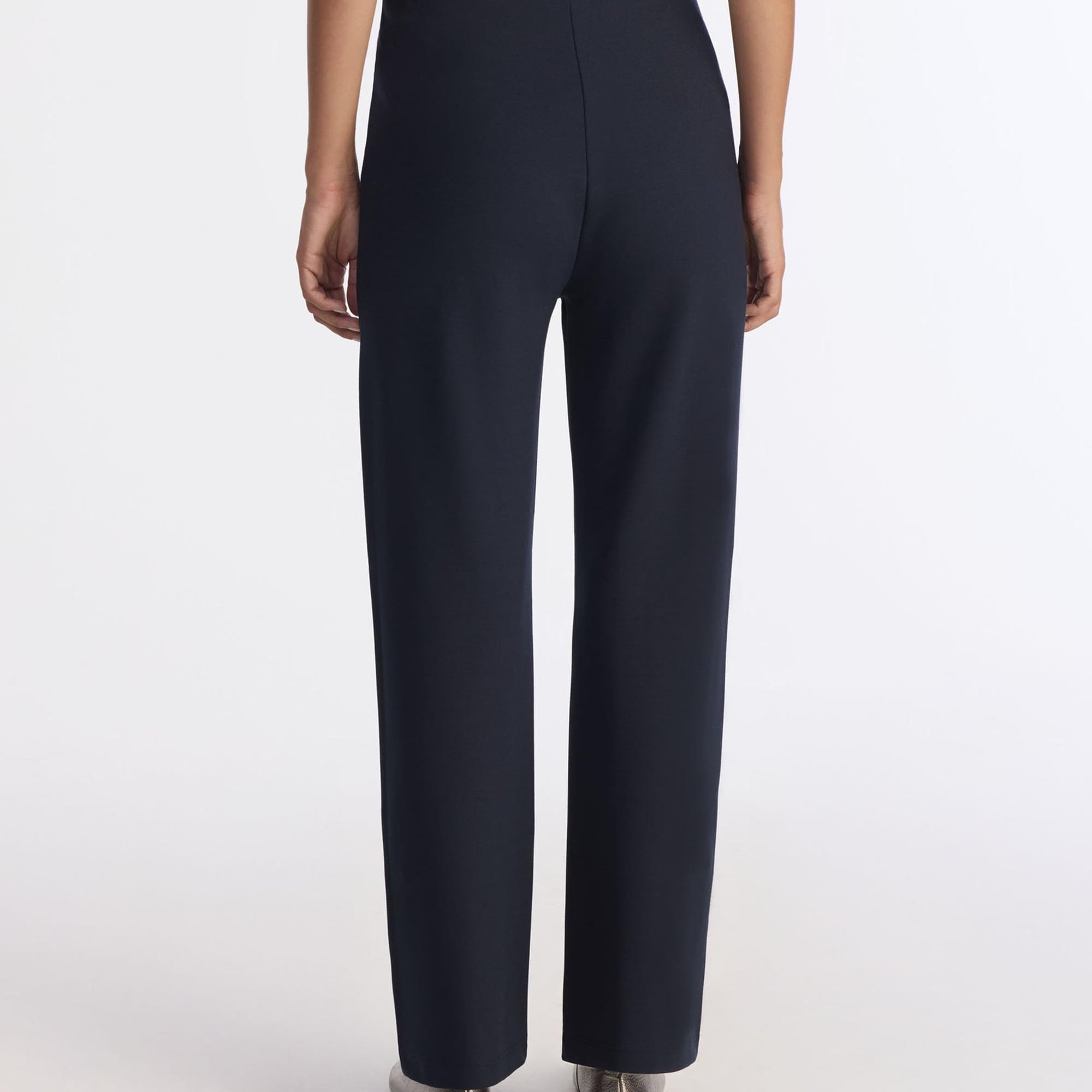 YARGICI Nervürlü Düz Kalıp Pantolon