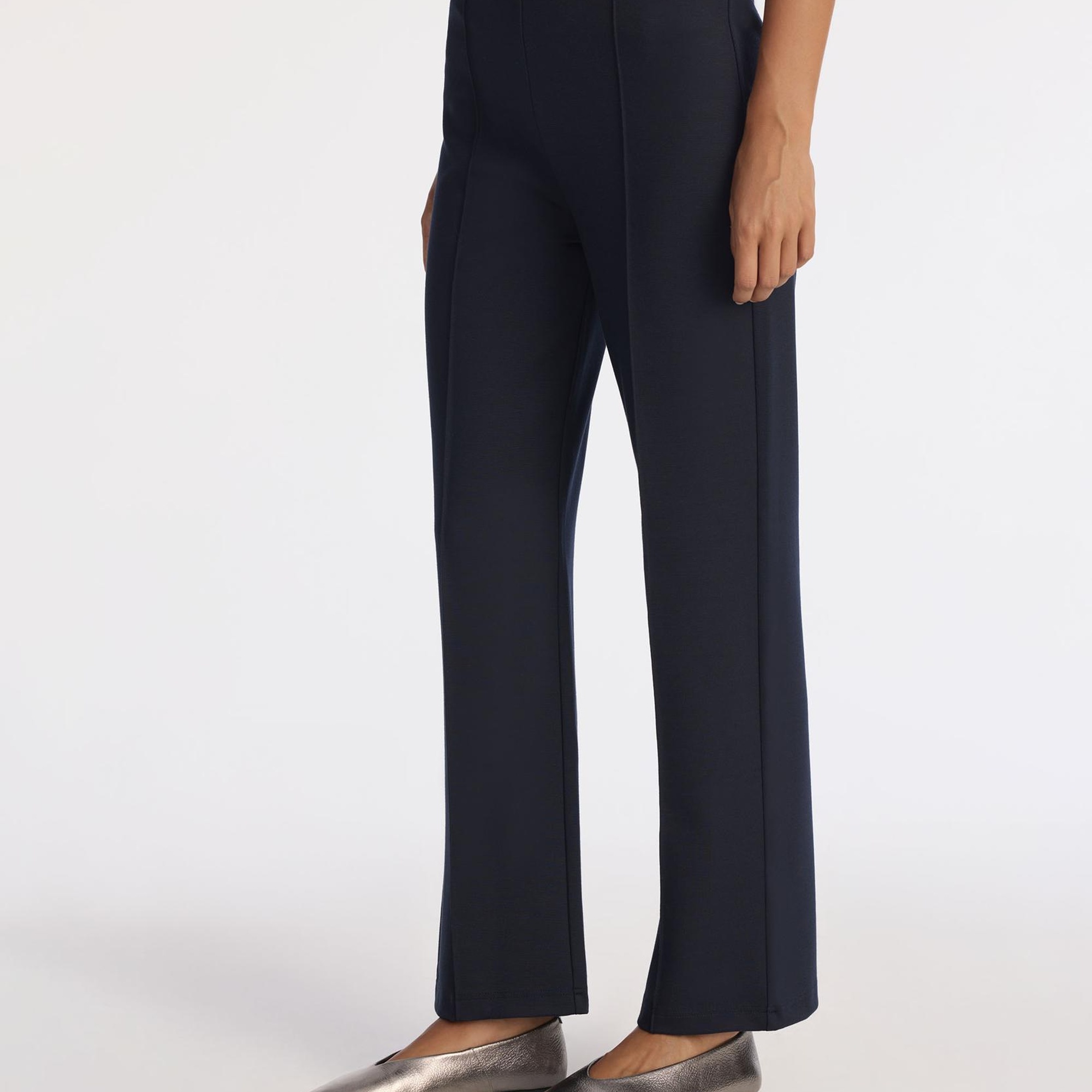 YARGICI Nervürlü Düz Kalıp Pantolon