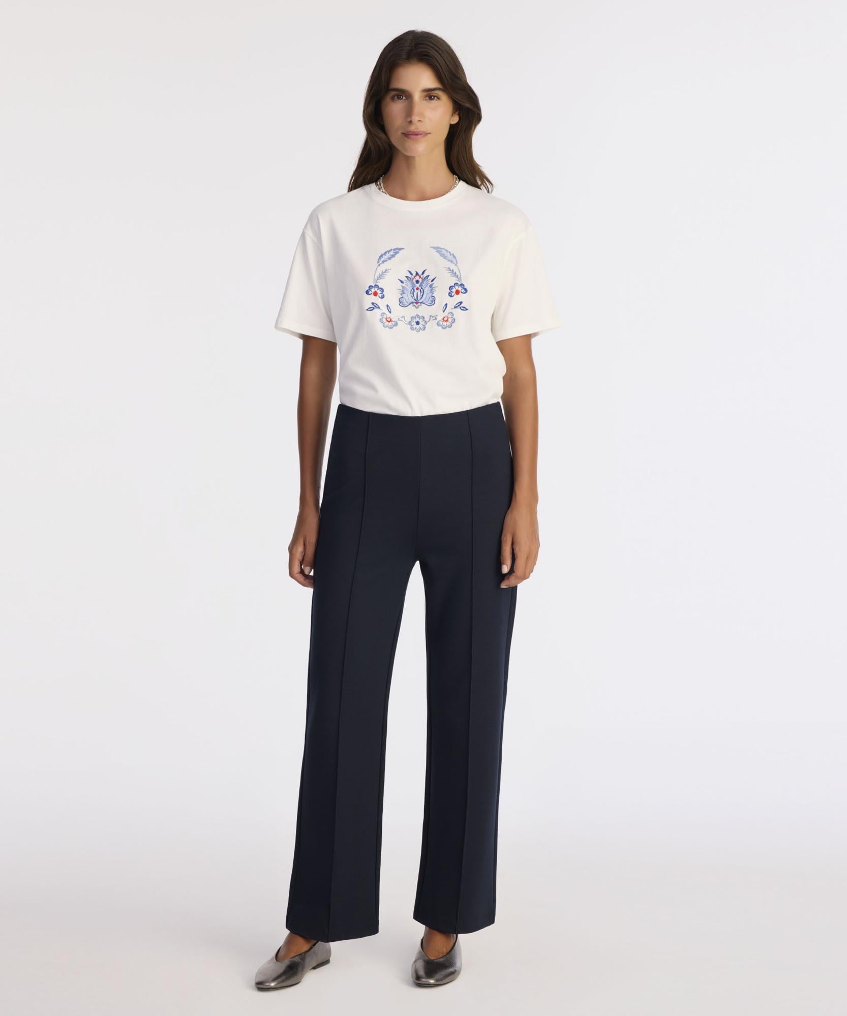  YARGICI Nervürlü Düz Kalıp Pantolon