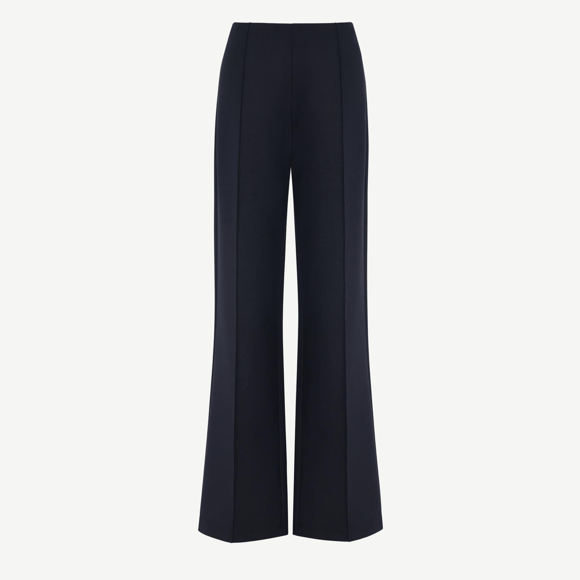 YARGICI Nervürlü Düz Kalıp Pantolon