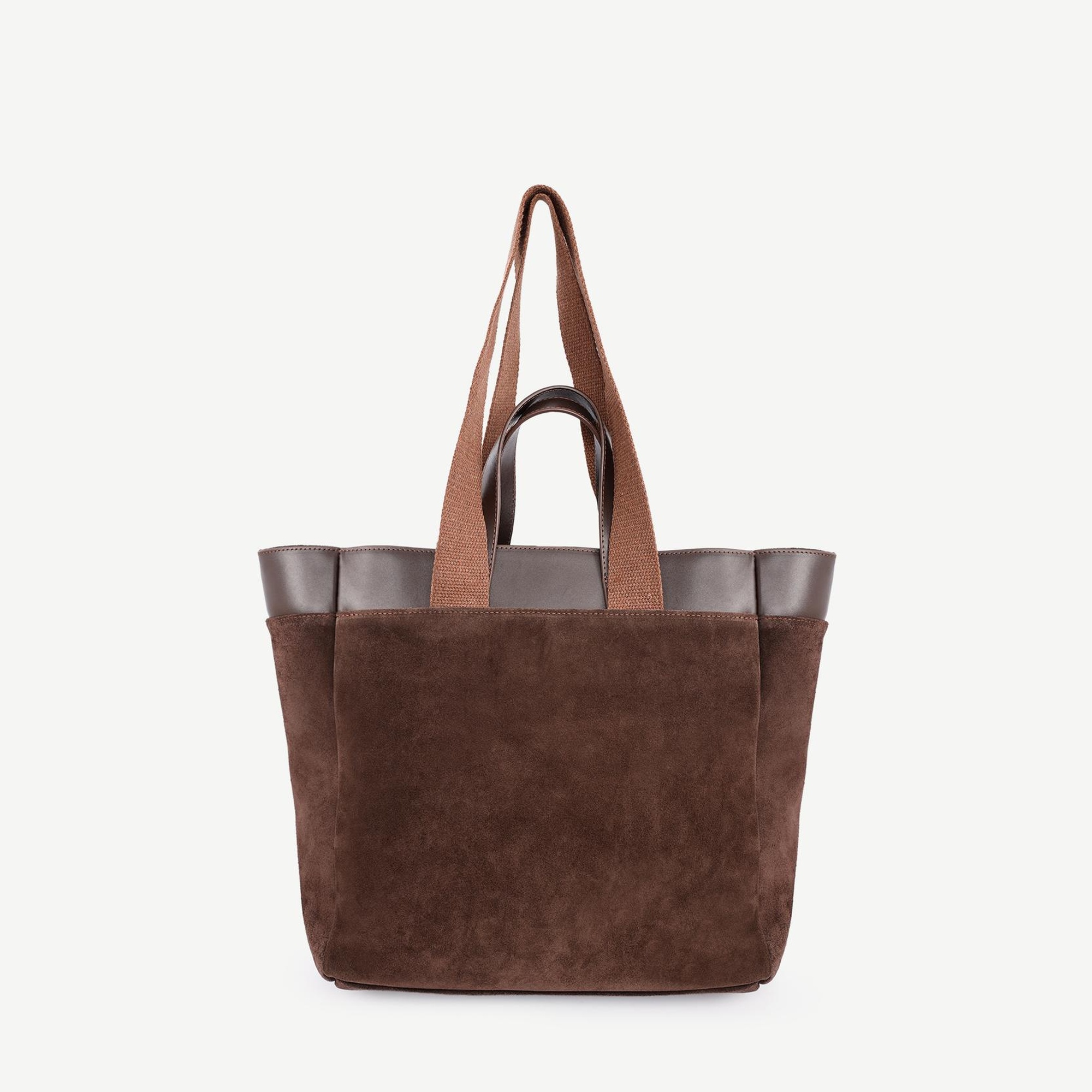 YARGICI Kolon Detaylı Süet Deri Omuz Çantası