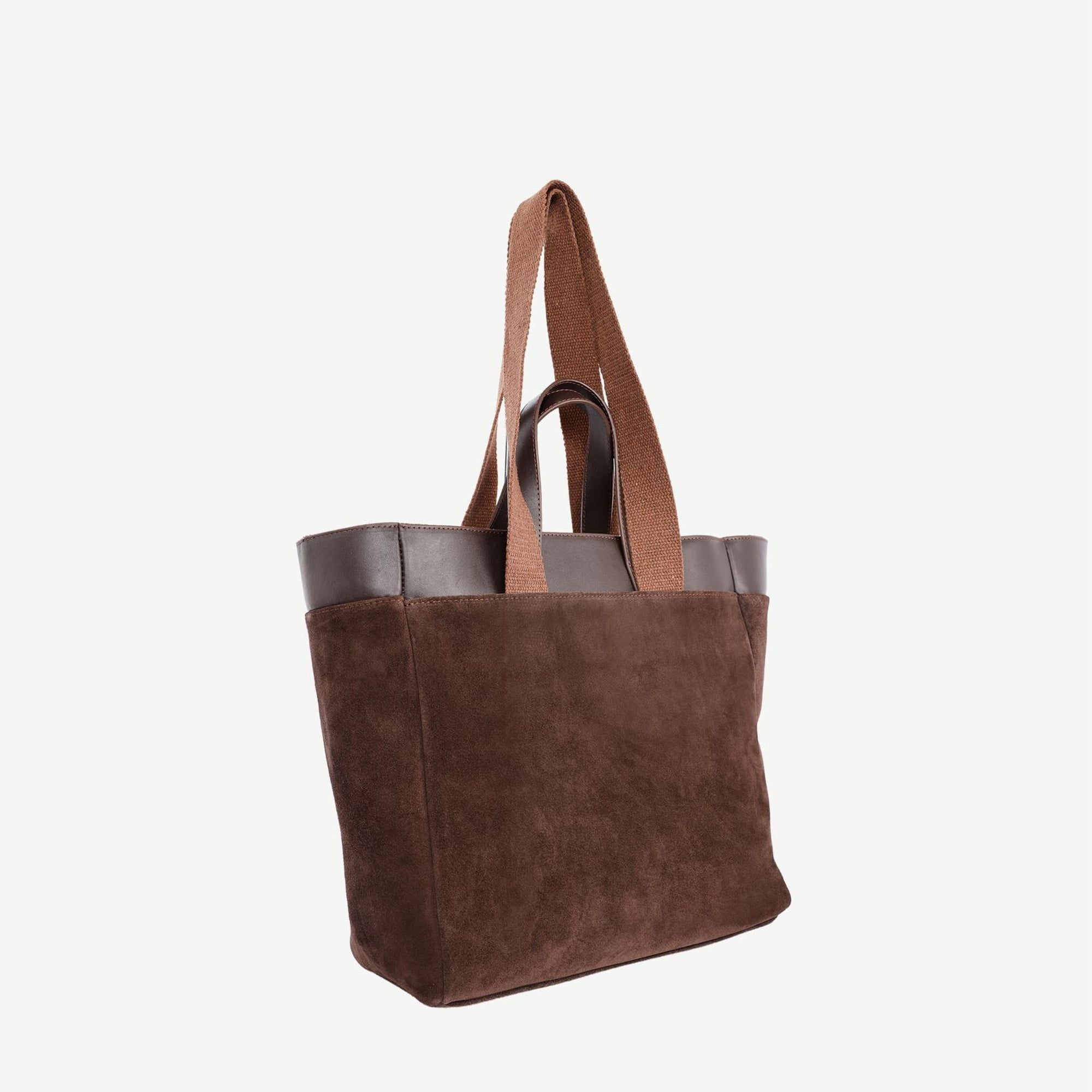 YARGICI Kolon Detaylı Süet Deri Omuz Çantası