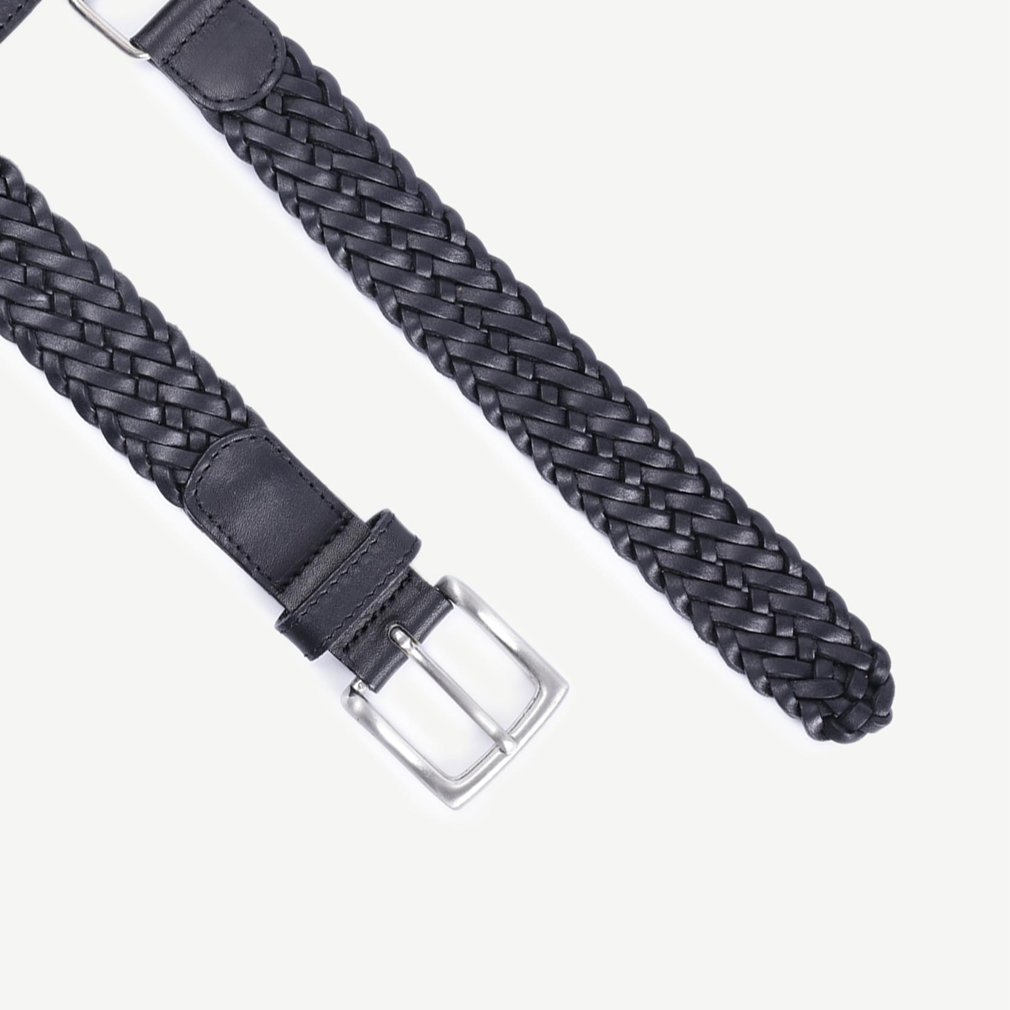 YARGICI Çanta Detaylı Deri Örgü Bel Kemeri