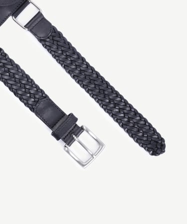  YARGICI Çanta Detaylı Deri Örgü Bel Kemeri