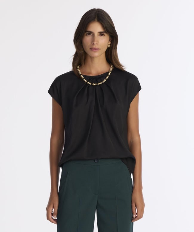  YARGICI Regular Bisiklet Yaka Kısa Kol Bluz