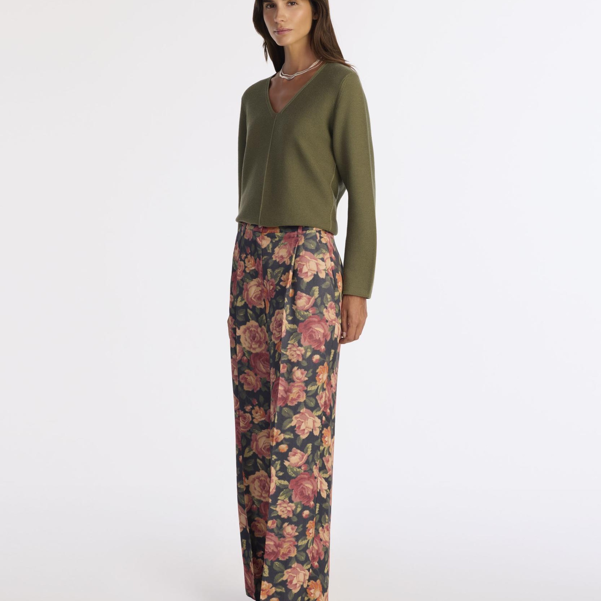 YARGICI Geniş Yüksek Bel Pantolon