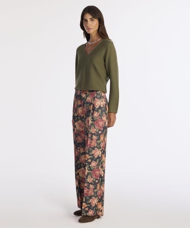  YARGICI Geniş Yüksek Bel Pantolon