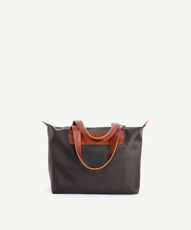  YARGICI Cep Detaylı Deri Garnili Büyük Boy Omuz Çantası