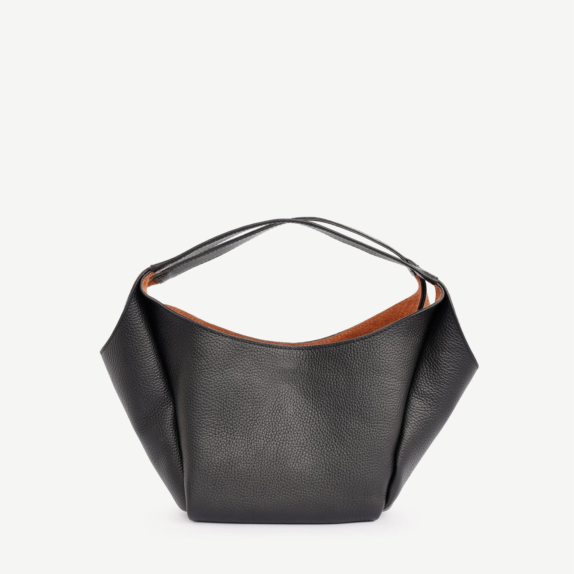 YARGICI Alcantara Astarlı Küçük Deri El Çantası