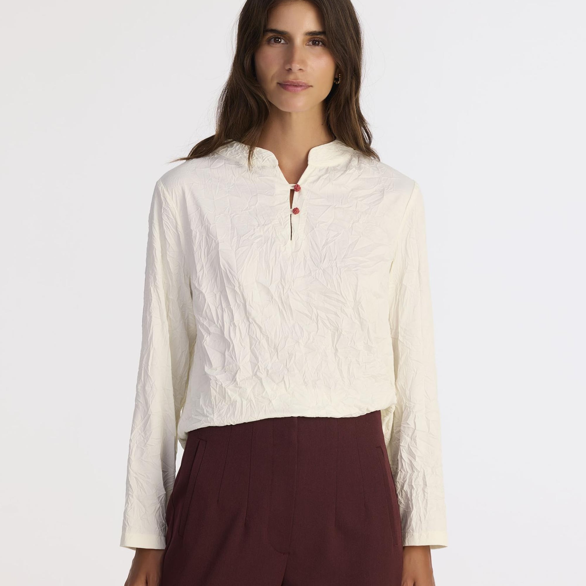 YARGICI Regular Hakim Yaka Uzun Kol Bluz