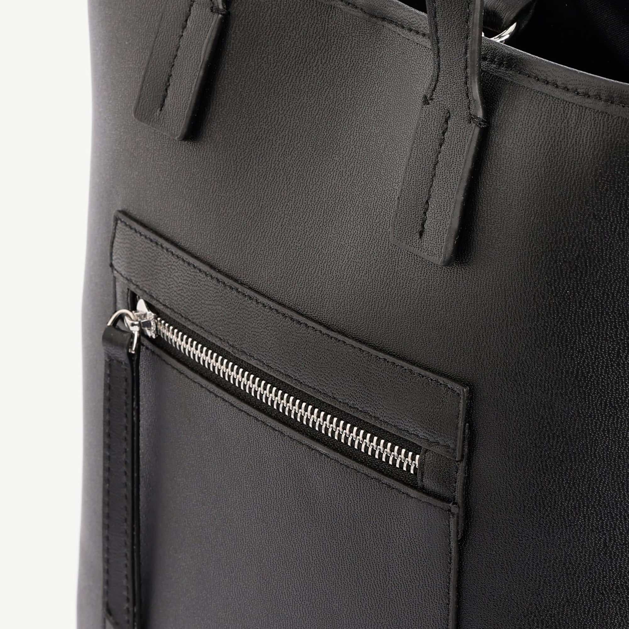 YARGICI Fermuarlı Deri El Çantası