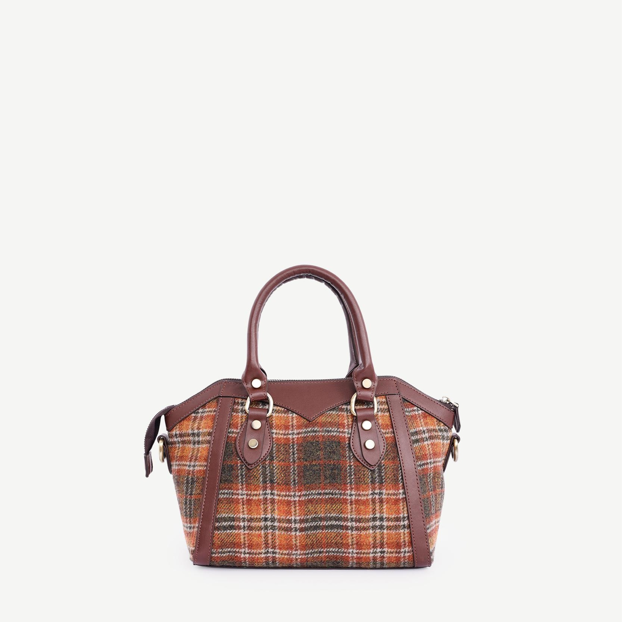 YARGICI Ekose Desenli El Çantası