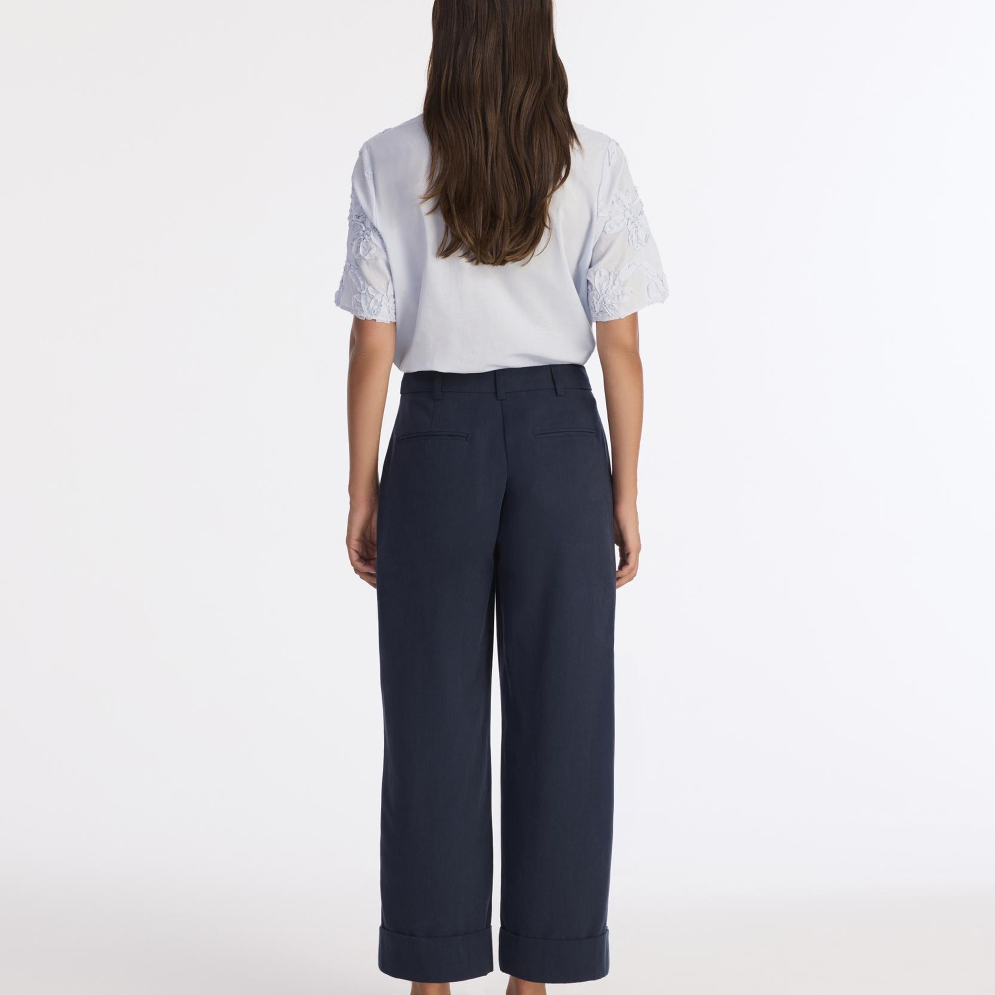 YARGICI Düz Yüksek Bel Pantolon