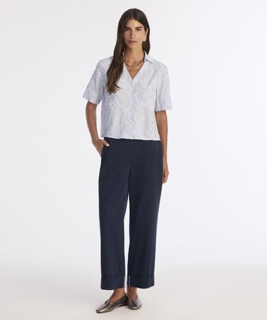  YARGICI Düz Yüksek Bel Pantolon