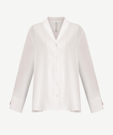  YARGICI Geniş Şal Yaka Uzun Kol Gömlek