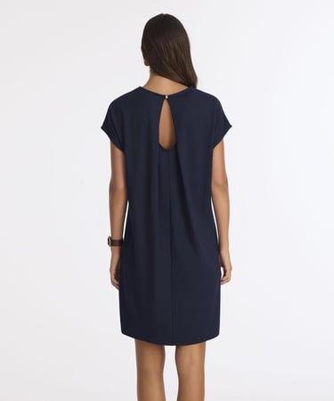  YARGICI Arka Detaylı Kısa Kollu Kısa Elbise