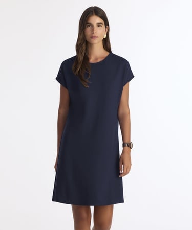  YARGICI Arka Detaylı Kısa Kollu Kısa Elbise