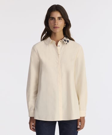  YARGICI Geniş Gömlek Yaka Uzun Kol Gömlek