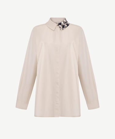  YARGICI Geniş Gömlek Yaka Uzun Kol Gömlek