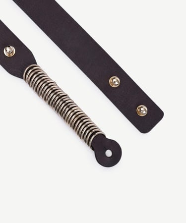  YARGICI Aksesuar Detaylı Deri Bel Kemeri