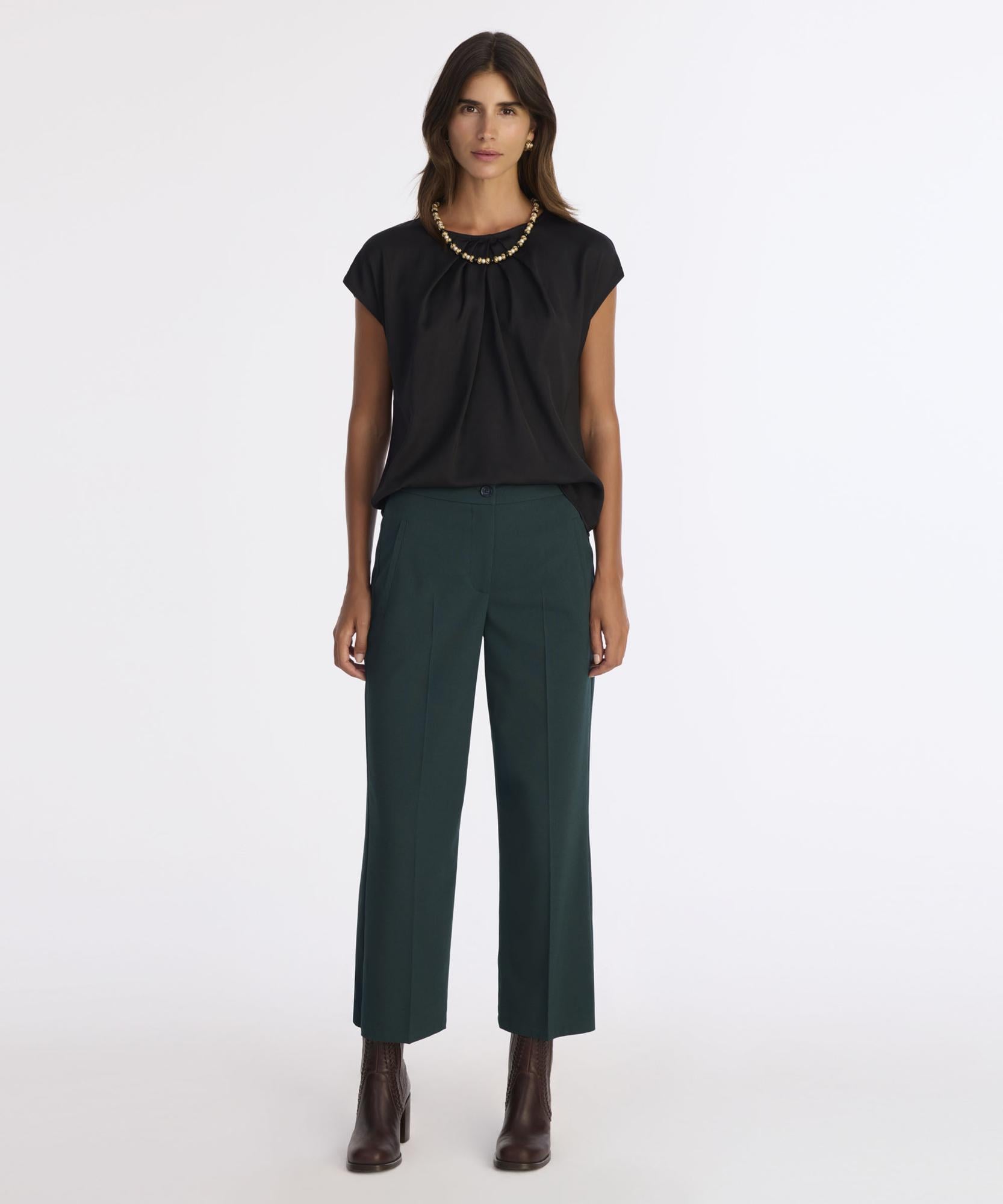  YARGICI Düz Yüksek Bel Pantolon