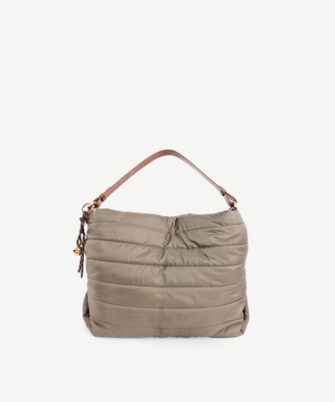  YARGICI Kapitone Kumaş Omuz Çantası