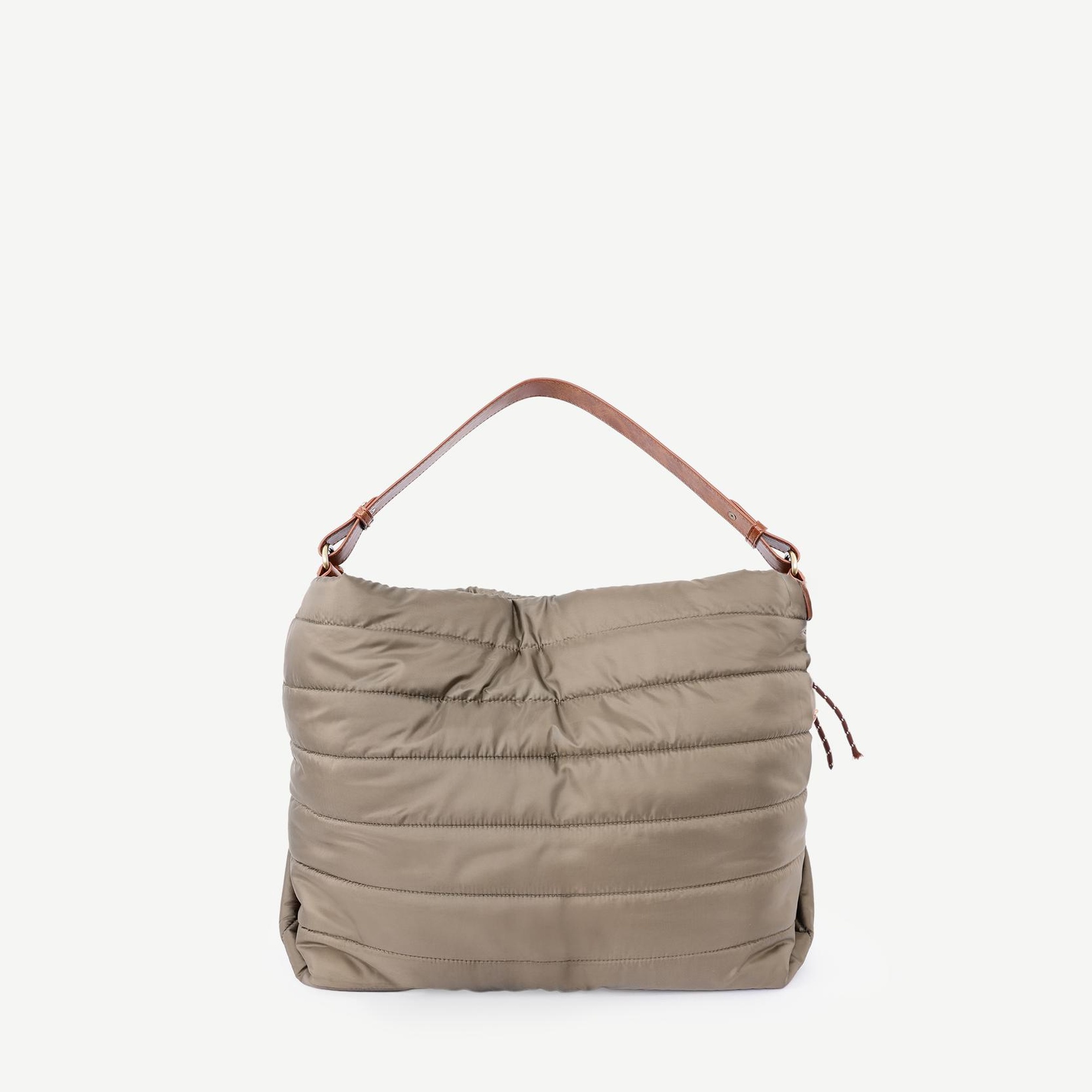 YARGICI Kapitone Kumaş Omuz Çantası