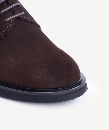  YARGICI Bağcıklı Deri Düz Ayakkabı