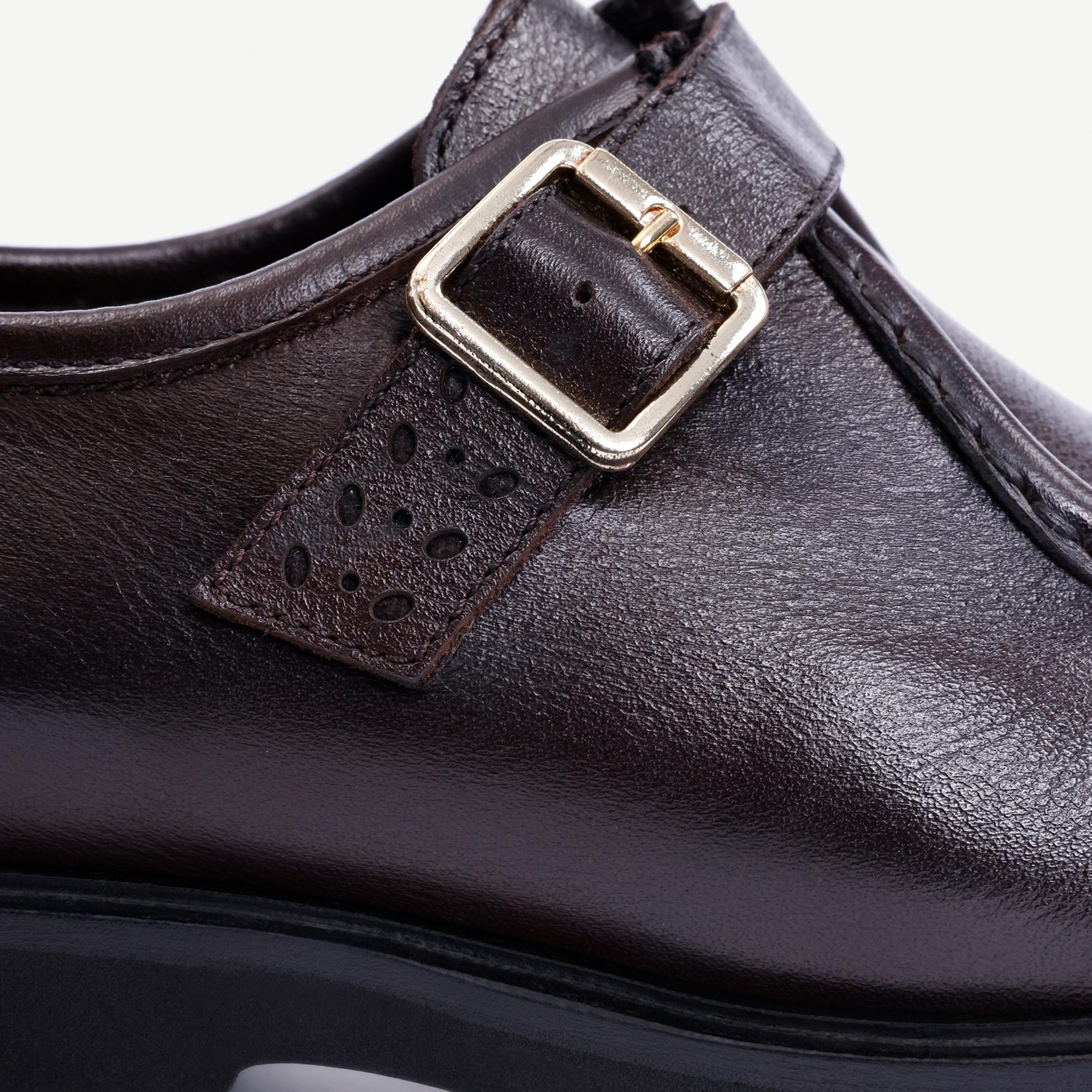 YARGICI Toka Detaylı Deri Düz Ayakkabı