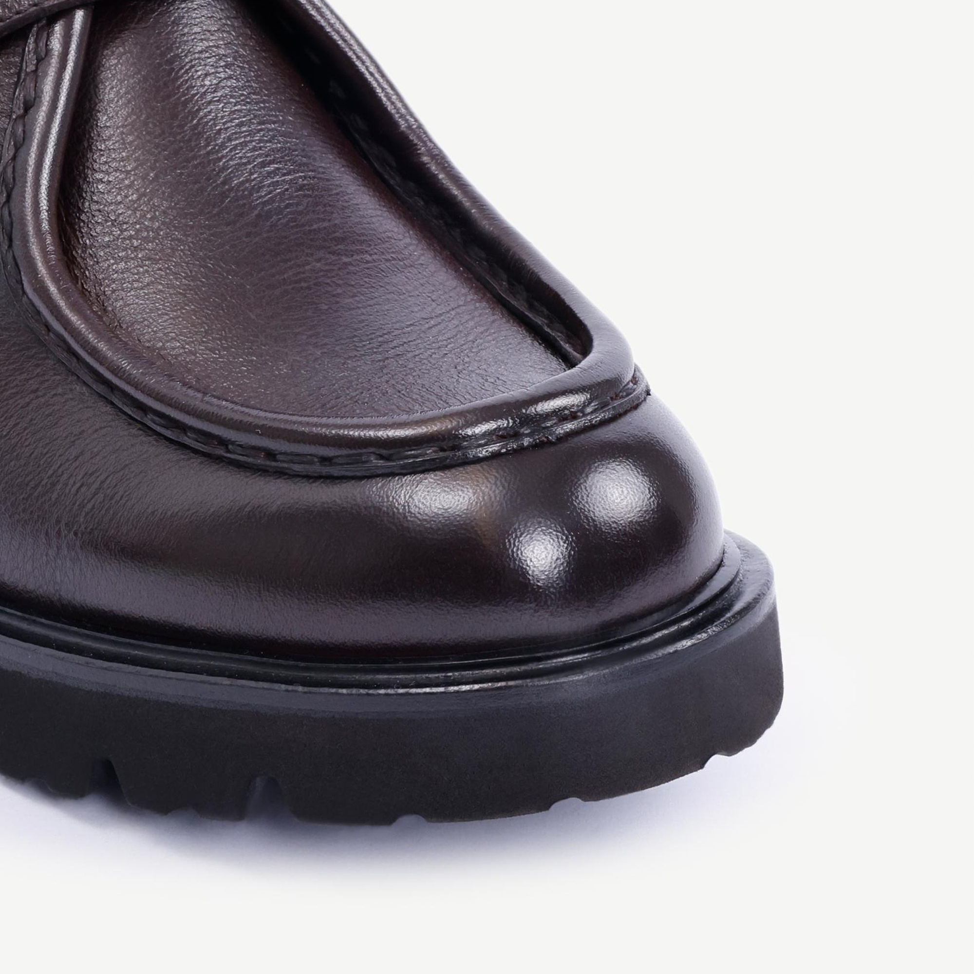 YARGICI Toka Detaylı Deri Düz Ayakkabı