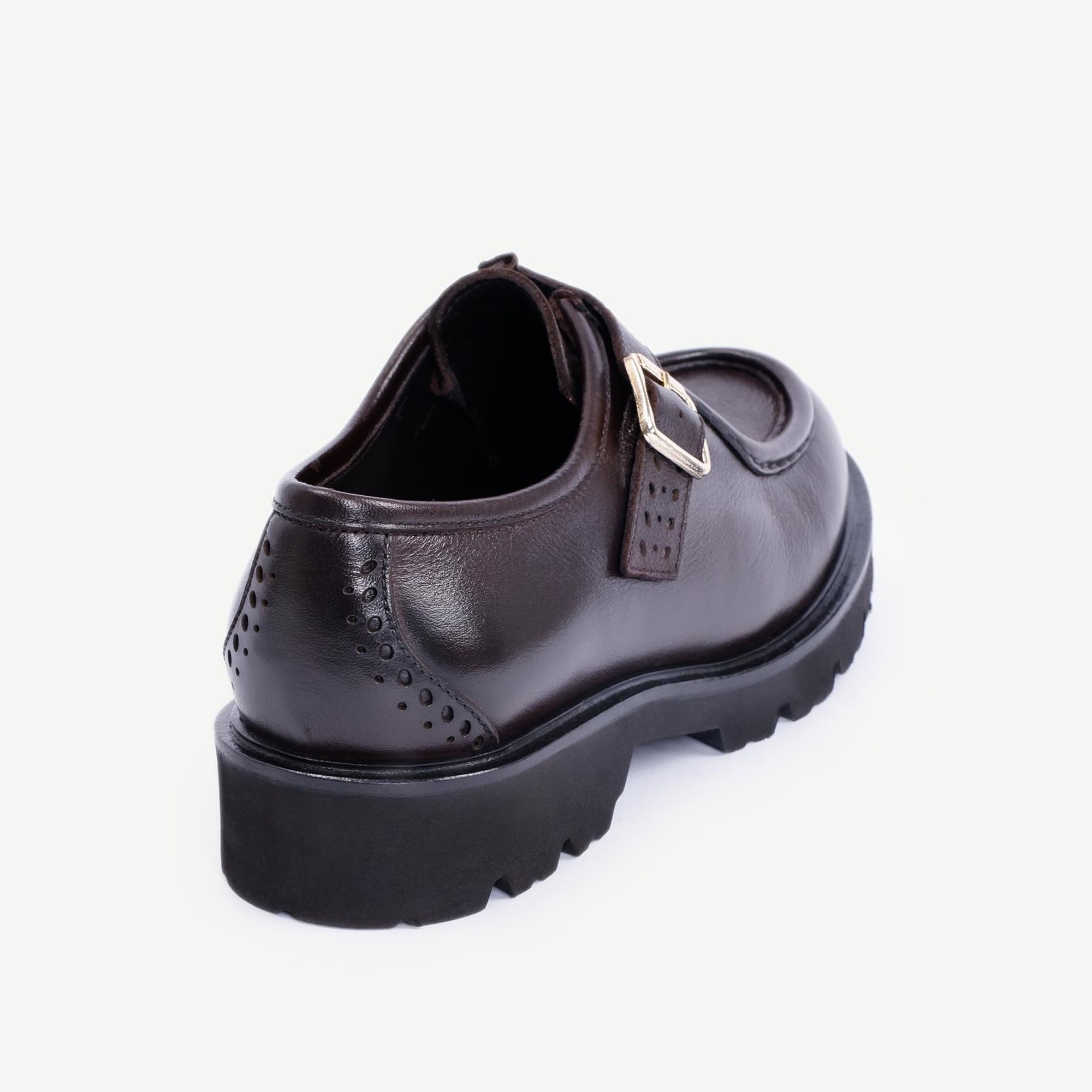 YARGICI Toka Detaylı Deri Düz Ayakkabı