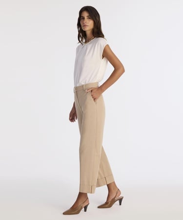  YARGICI Düz Yüksek Bel Pantolon